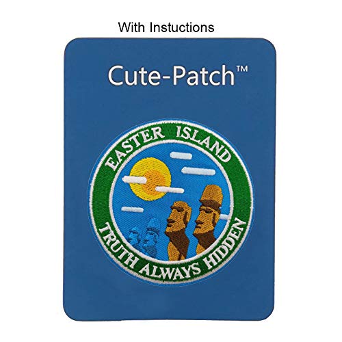 Cute-Patch 3.5" Easter Island Embroidered Iron On Sew On Patch Applique Travel Souvenir Ideas #TOP2