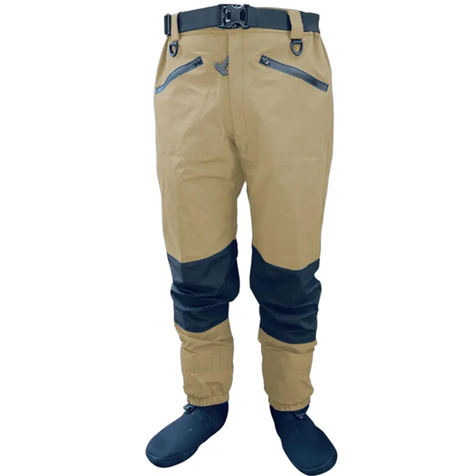Wathose Herren Taille Stockingfoot Wader 4-lagige wasserdichte, atmungsaktive Wathose, langlebig for Fliegenfischen, Jagd, Kajakfahren
