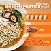 Healspot High Protein Instant Ramen Variety Pack, 6 Pack Non Fried Ramen Broth, 32g Plant Based Protein, Low Fat, Low Carb, Non GMO, Keto Friendly & Plant Based (Golden-Chicken,Smoky-Beef,Classic-Pork）