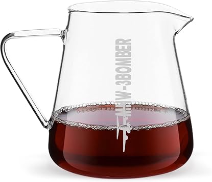 MHW-3BOMBER Coffee Server Glass Server 500ML Heat Resistant Glass Server Tea Pot Coffee Jug G5096