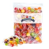 Snackadilly Fruit Flavored Hard Candy - VALUE SIZE 3 Pound Bag - Assorted Fruit Flavored Candy - Ind