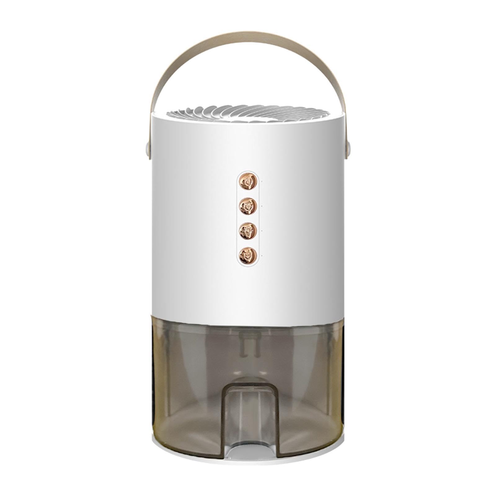 rockible Home Dehumidifier Quiet with Light, 1.3L Water Tank Electric Dehumidifier for Kitchen, Bathroom, Wardrobe, Garage and Home, White