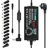 【Upgraded Version Einstellbarer Netzteil】Eingebaute hervorstehender drehbare Taste zum Einstellen der Spannung passend für Ihr Gerät. Die LED zeigt Echtzeitspannung an, die Ihnen hilft, den Zustand des Ladens in Echtzeit zu steuern. Der Knopf kann gleichmäßiger eingestellt werden, und er kann 13V sein 14V durch Drehen von 50%. Erhöhen Sie den Aus-Gang, um den Strom auszuschalten, ohne den Stecker zu ziehen.