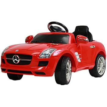 Amazon 電動乗用ベンツsls Amg 赤 電動乗用 おもちゃ