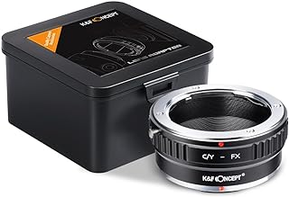 Contax to Fuji Adapter,Fujifilm Contax,C/Y to FX,K&F Concept Lens Mount Adapter for Contax/Yashica CY C/Y Mount Lens to Fujifilm Fuji X FX Mirrorless Camera Body for Fuji XT2 XT20 XE3 XT1 X-T2