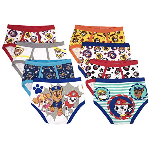 Paw Patrol Boys Kids Underwear - 8-Pack Toddler/Little Kid/Big Kid Size Briefs Rocky