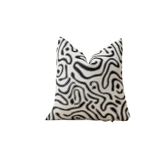 AOWEMBD 1pc Sofa Pillow Cushion 45x45cm Living Room Bed Window Seat Backrest Pillowcase With Velvet Cotton Linen(White,1PCS-45x45 cm)
