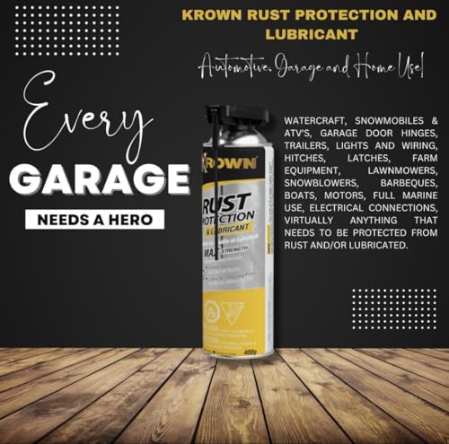 Krown Rust Control, T40, Rust Protection & Lubricant, Corrosion Protection, Metal Surface Penetrent, Marine, Home, Industrial 14oz (12)