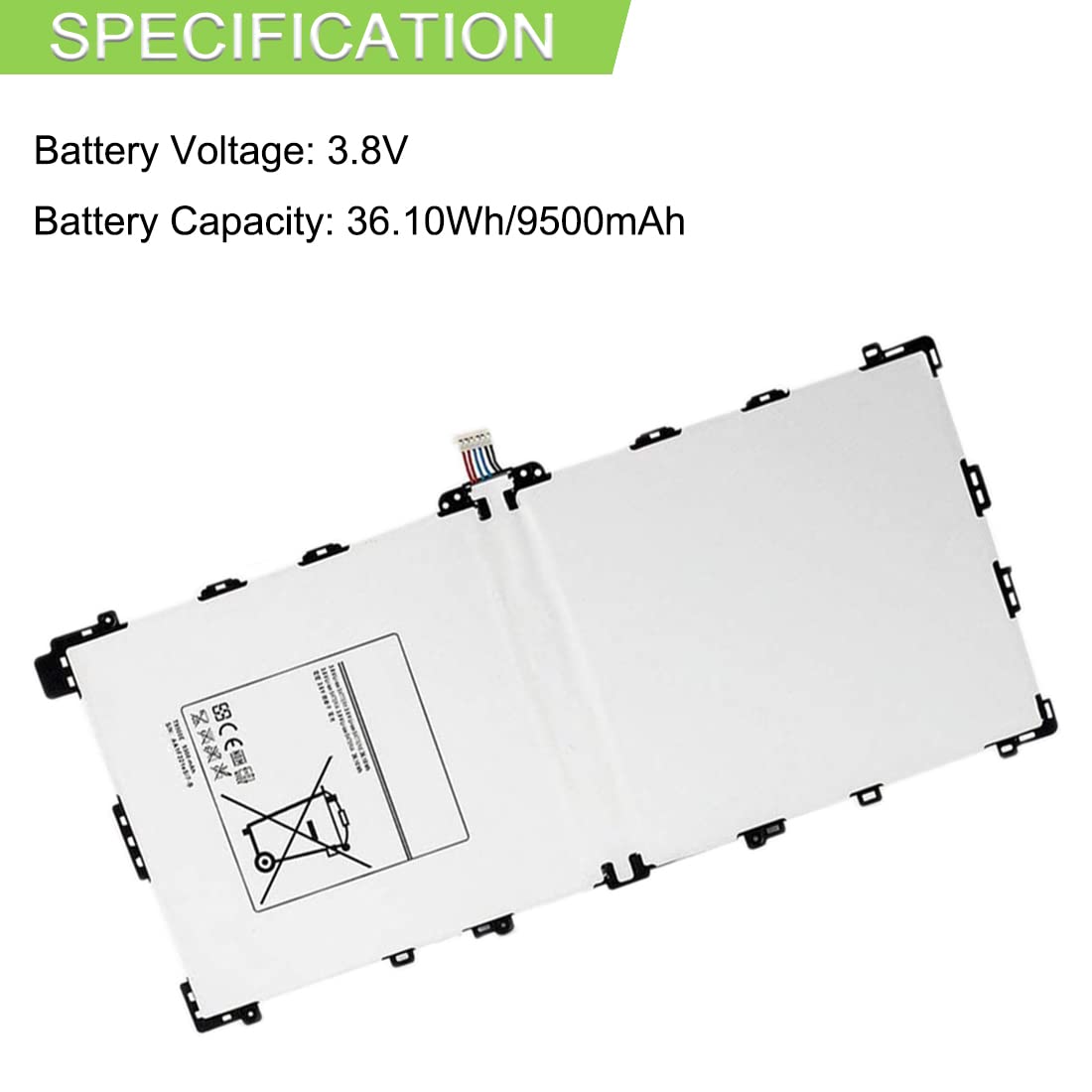 XITAIAN 3.8V 36.10Wh T9500C T9500E T9500U Batteria di Ricambio per Samsung Galaxy Note PRO 12.2" SM-P900 SM-P901 SM-P905 with Tools