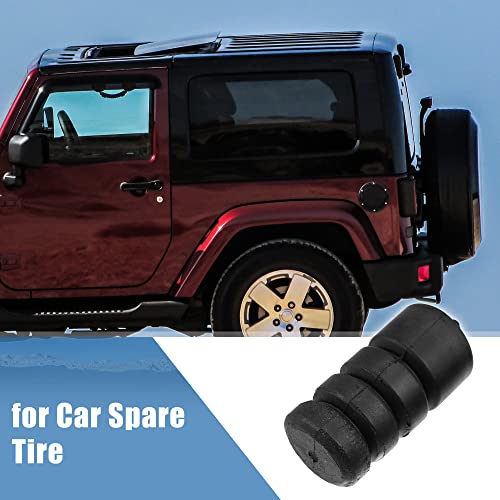 X AUTOHAUX Kit de batente de pneu sobressalente para Jeep Wrangler JK JL 2007-2017 Suporte de pneu s