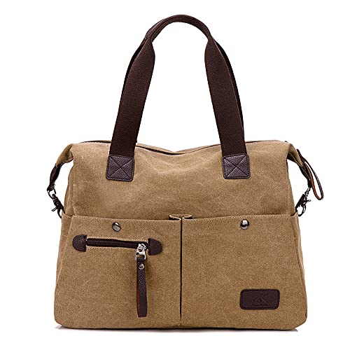 Sac en toile kaki femme classique, besace Medium à bandoulière
