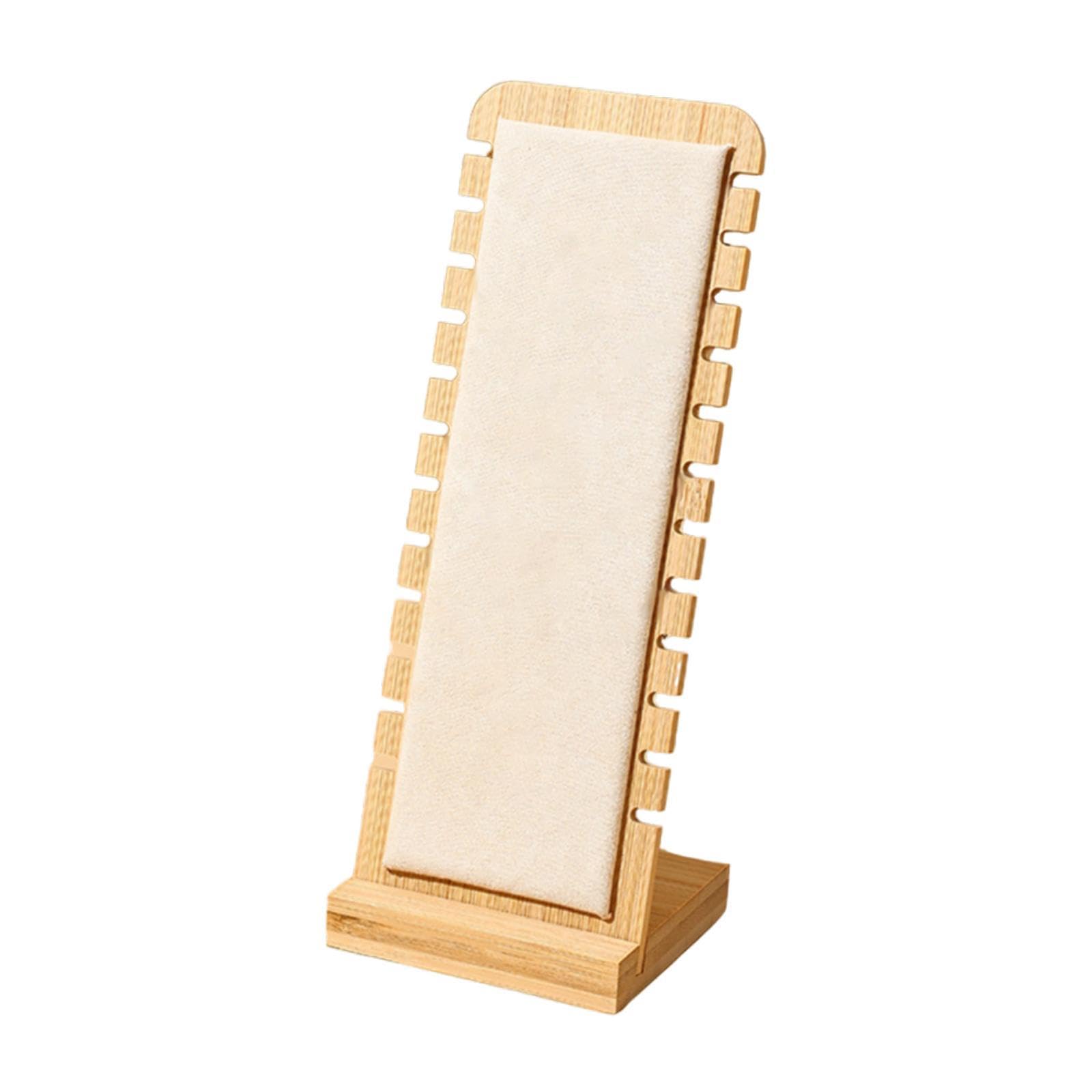 Présentoir à bijoux en bambou blanc pour sublimer la commode de votre chambre