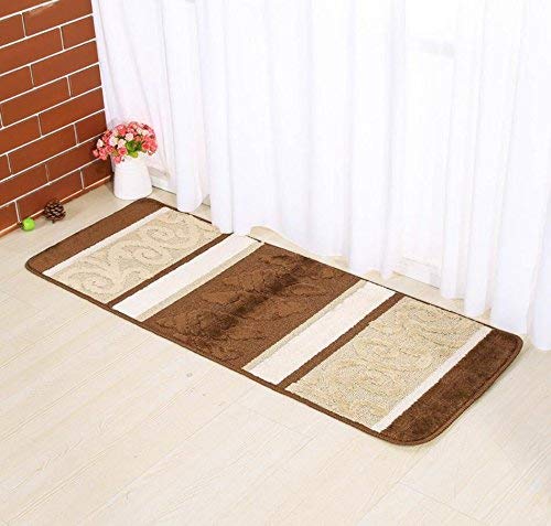 Tapis rectangulaire lavable à la maison anti-dérapant 45x75 cm A