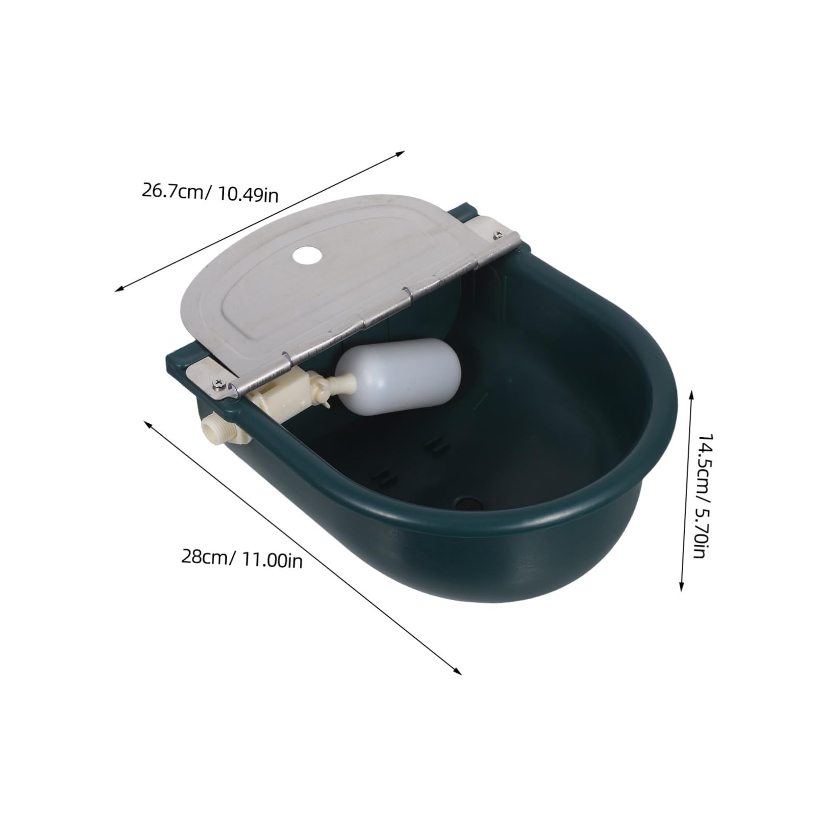 Didiseaon Bebedero Automático para Animales Resistente Plástico para Ovejas Cabras Perros y Ganado con Suministro de Agua para Exteriores y