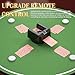 VQP Automatic Card Dealer, 360° Rotating Smart Card Dealer Machine with 4 Dealer Button, Spinning Card Dealing Machine for UNO, Blackjack, Texas Hold'em, Touch to Pause