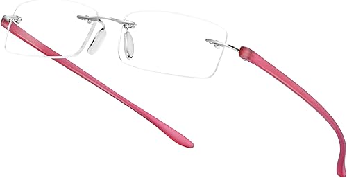 Miniatura 9 de Paquete de 2 lentes de lectura con luz azul, lentes de lectura para hombre, lentes de lectura para mujer, sin marco, para computadora