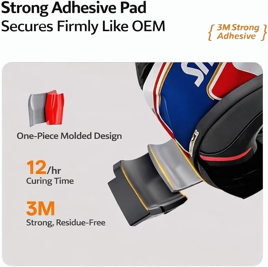 Shoei X-15 / X-Fifteen Chin Mount Kit - Racing Helmet Camera Mount Compatible with GoPro Hero Ins360 DJI Etc. Track Day Vlogging Setup (11pcs)