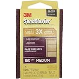 3M SandBlaster Bare Surfaces Sponge, 150-Grit