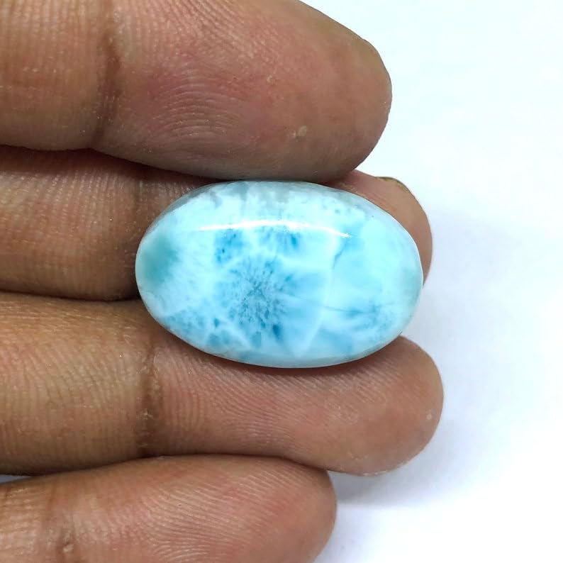 Larimar naturel cabochon pierre gemme lâche pour collier et bague DIY - 3