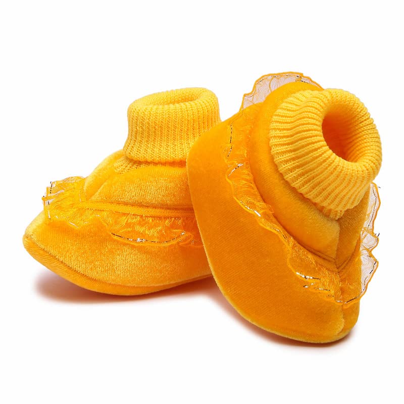 JOGGLER Baby Boys and Baby Girls Canvas Shoes with Anti-Slip Sole First Walking Shoes Kids Fancy Winter Infant Bootie Baby Shoes for Boys & Girls 3-6 Month Yellow Color Pack of 1 (B0B84VG93R) Amazon Price History, Amazon Price Tracker