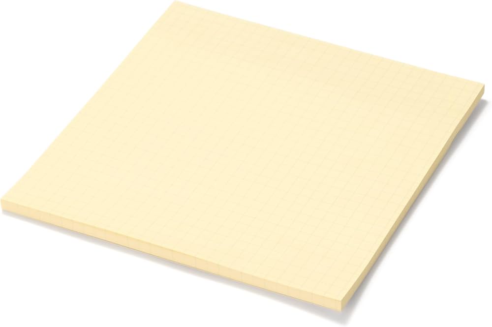 Amazon.co.jp: 無印良品 5mm方眼付箋紙 150×150 ・黄色