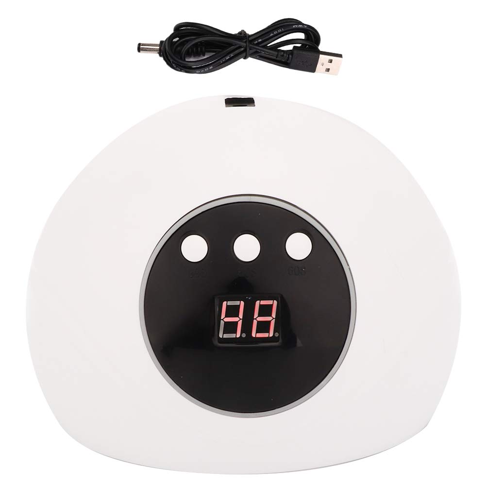 36W Intelligent Timing UV Gel Lamp Nail Curing Machine for Manicure White