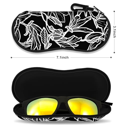 Image of Sunglasses Soft Case, Ultra Light Portable Neoprene Zipper Glasses Case for Men Women