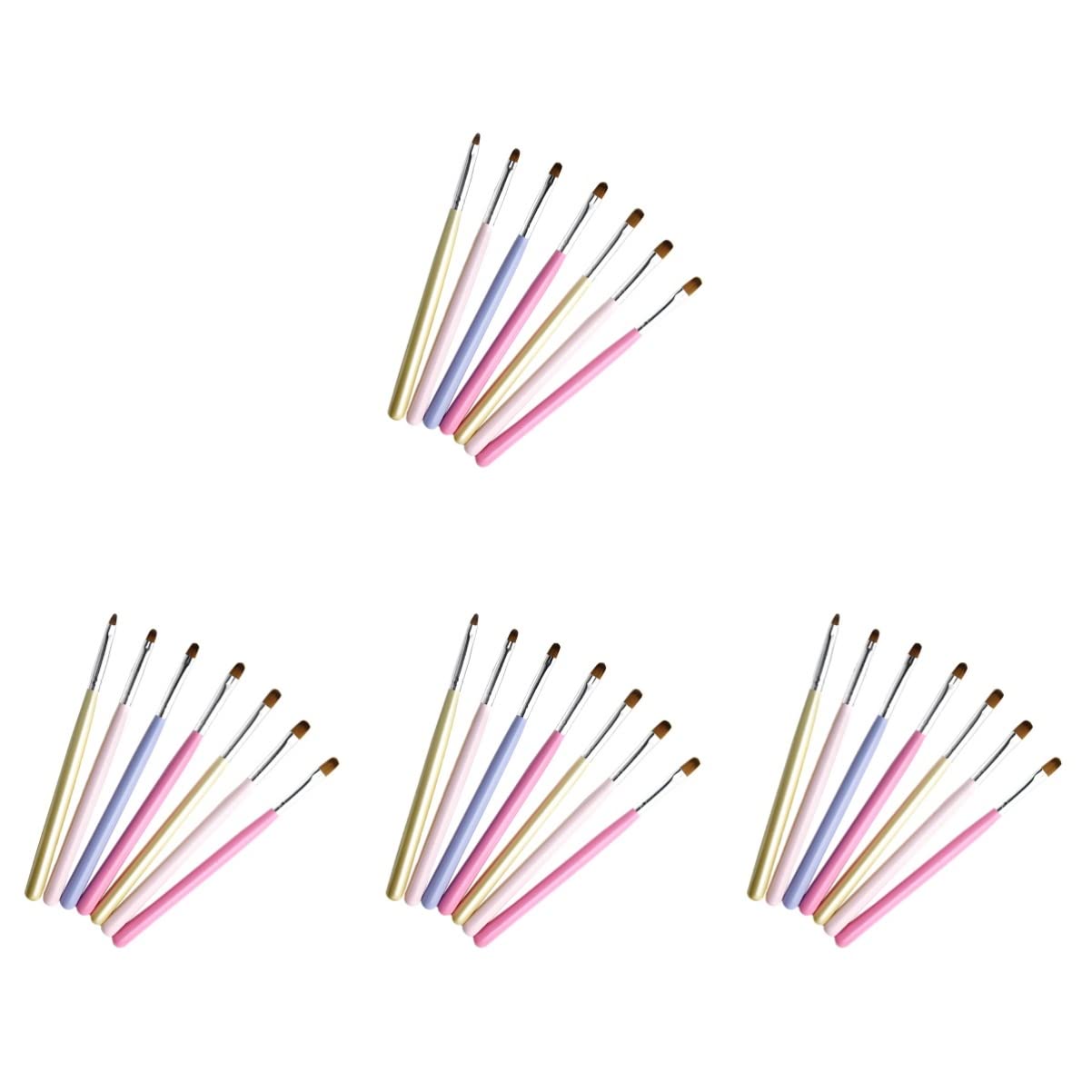 FRCOLOR 32pezzi Pennelli Per Nail Art Con Manici Ergonomici e Bristle Resistenti Per Estensioni e Decorazioni Unghie Per Uso Professionale e Personale