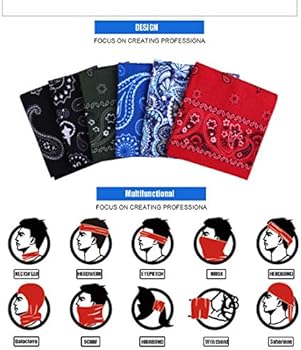 Hoofdband, halsdoek, bandana, helm, multifunctioneel, nekbescherming, gezichtsmasker, pet, motorfiets, fietsen, wandelen, sport, stofdicht, zonwering, uv-bescherming, winddicht, microvezel (8 stuks B