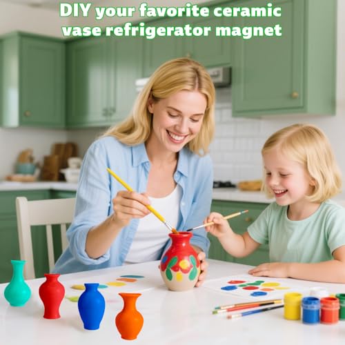 4 imanes decorativos para refrigerador en cerámica miniatura 5