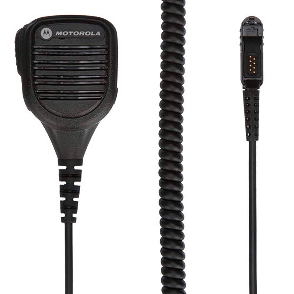 Motorola PMMN4071A Impres Micrófono de Altavoz Remoto con cancelación de Ruido direccional (Negro)
