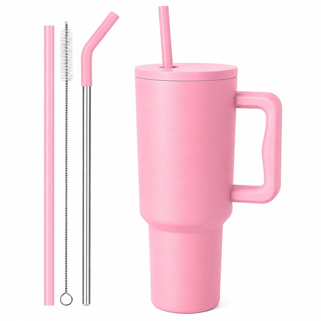 CYNVEXA Tumbler with lid and Straw 1200ML Cup Stainless Steel Vacuum Insulated Tumbler for Water, Iced Tea or Coffee 1.2L Office Gym Travelling (40-OZ- Raspberry Pink) discount deal