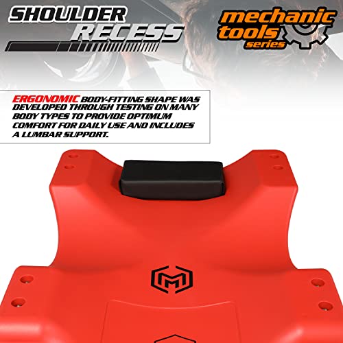 M-Auto A03-CP-001-36-RD-BK Plastic Rolling Garage Creeper With Padded Headrest 36 Inch Light Weight Automotive Creeper Mechanic Cart thumb #7