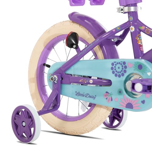 Image of JOYSTAR Little Daisy Kids Bike for Girls Boys Ages 2-10 Years, 12 14 16 20 Inch Girls Bikes with Doll Bike Seat & Streamers, Boys Bike with Flag & Number Plate, Multiple Colors