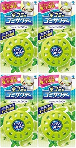 【まとめ買い】生ゴミ用ゴミサワデー 消臭芳香剤 ゴミ箱用 フレッシュアップルミント 2.7ml(目安:約1ヶ月~2ヶ月)【×4個】