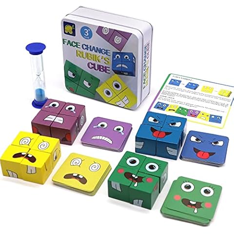 JOLIGAEA Puzzle de Madera de Expresión Facial Cover