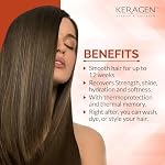 KERAGEN - Brazilian Smoothing Keratin Hair Treatment, Blowout Straightening System for Dry and Damaged Hair - Forte, Sulfate Free - Eliminates Curls and Frizz, Medium to Coarse Hair (16 Oz) - Image 3