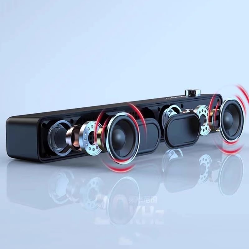 Altavoz largo de computadora con tarjeta de audio para evitar ruidos 4