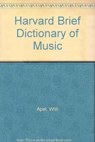 Harvd Dict Music 0671434756 Book Cover