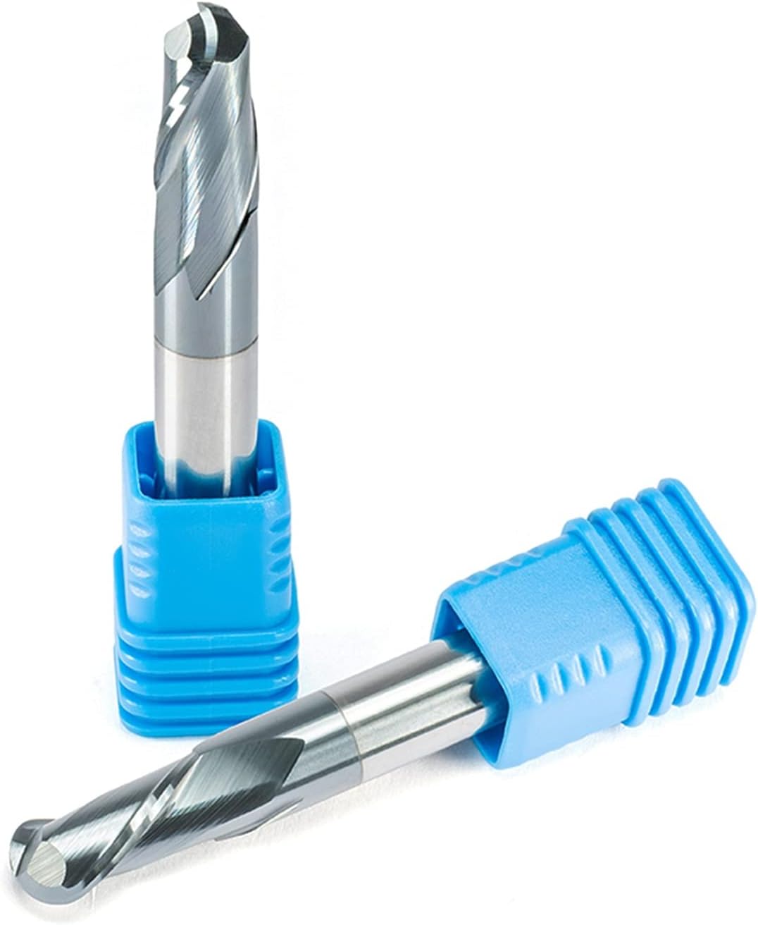Carbide Milling Cutter 5PC Ball End Milling Cutter R5mm Milling Processing 75mm Tungsten Steel Spiral Drill Bit Milling Cutter HRC55 2F CNC Metal Cutting