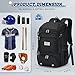 RAINSMORE Baseball Backpack, Lightweight Softball Bag with Shoe Compartment Baseball Bag for Youth & Adult Softball Bat Bag with Fence Hook Helmet Holder Sports Backpack for T-Ball Equipment,Black