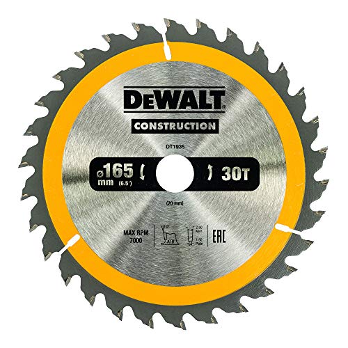 DeWalt DT1935 - Sierra circular, 165/20 mm 30 WZ, 1 unidad