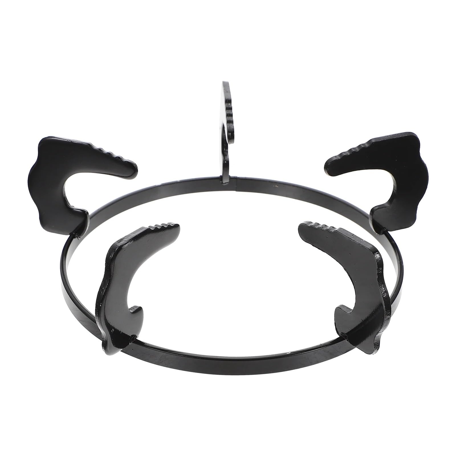 Zovloer Black Anti-Skid Gas Stove Pot Bracket Wok Rack For Burner Kitchen Cookware Support