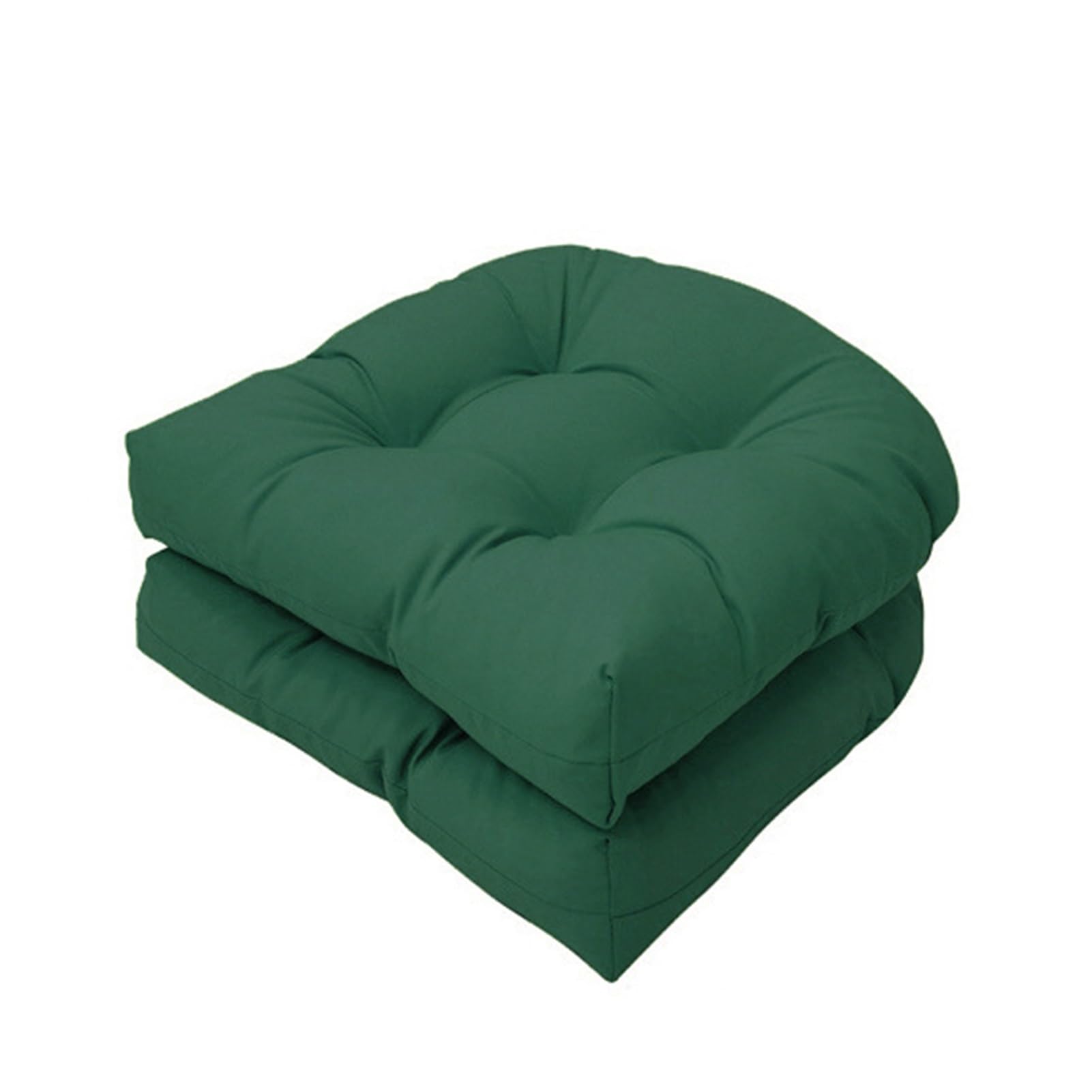 Cuscino di Ricambio per Divano in Rattan, a Forma di U, Confezione da 2, Verde Scuro