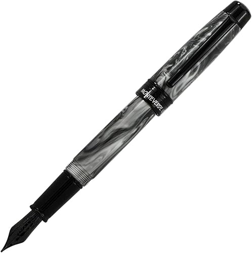 Vista 40 de Monteverde Prima Pluma Estilográfica Red Swirl - Omniflex Rojo espiral