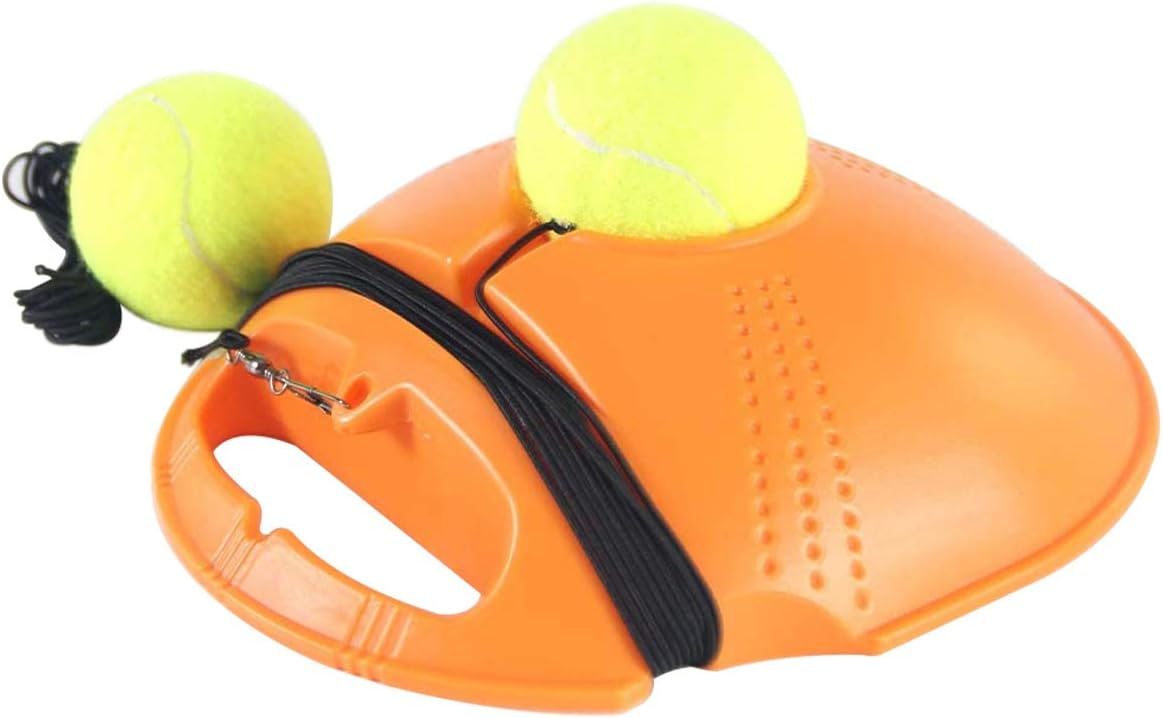 GoMi Tennis Trainer Rebounder Ball, Self Tennis Practice Training Tool Aid Serve, Solo Tennis Self-Practice Trainer Gear with 2 String Balls-Tennis Rebounder Tennis Training Equipment Kit : Sports & Outdoors
