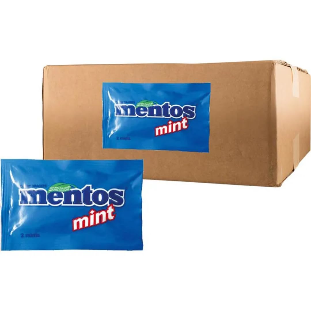 Kaubonbons Mentos Mints Meeting Duo mit Minzgeschmack, je 2 Stück, 500 Pack + Pufai