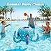 Funscape Octopus Pool Toys, 2-in-1 Inflatable Floating Pool Game, Basketball Hoop & Ring Toss Water Game, Outdoor Summer Beach Backyard Play, Cool Family Party Gift 3 4 5 6 7 8 Year Old Boy Girl Child