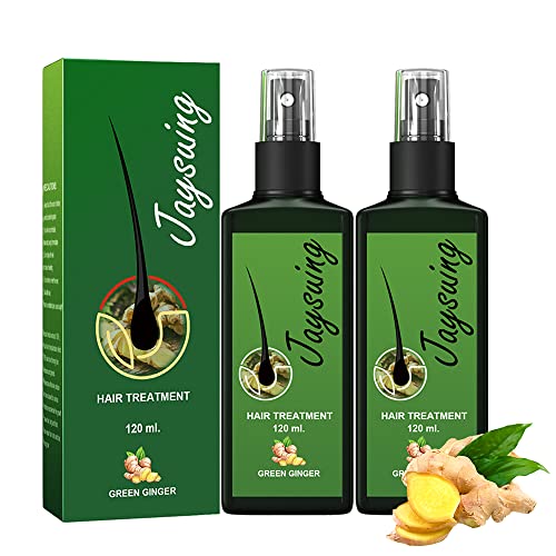 Ke_sh Indian Ancient Hair Regrowth Serum Spray Organic Growth Plus Nourishing Ginger Spray Hair Growth for Men Women (2pcs)