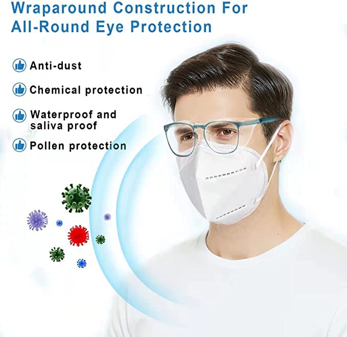Image of SQIMZAR Safety Glasses Goggles For Women Nurses Protective Eyewear,Anti Fog Safety Goggles